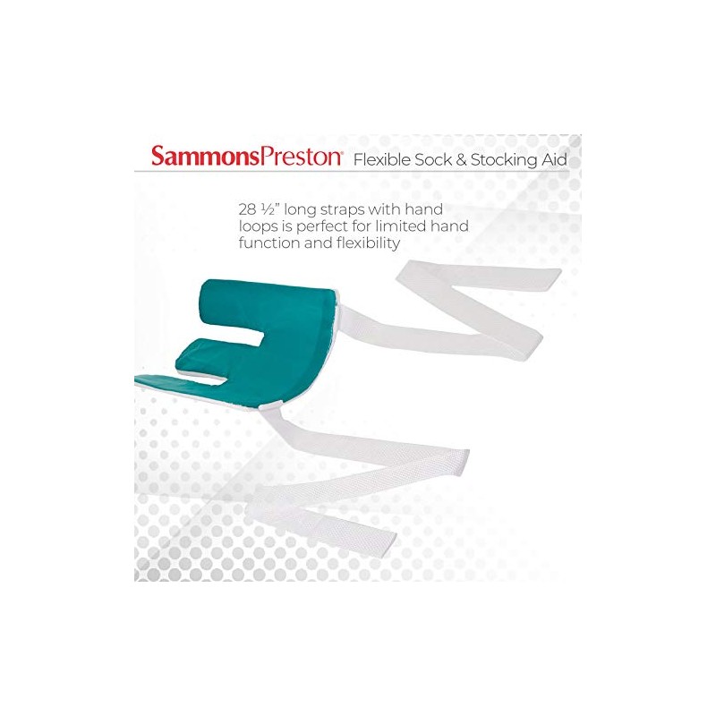 Sammons Preston Flexible Sock & Stocking Aid, Dressing Assist for