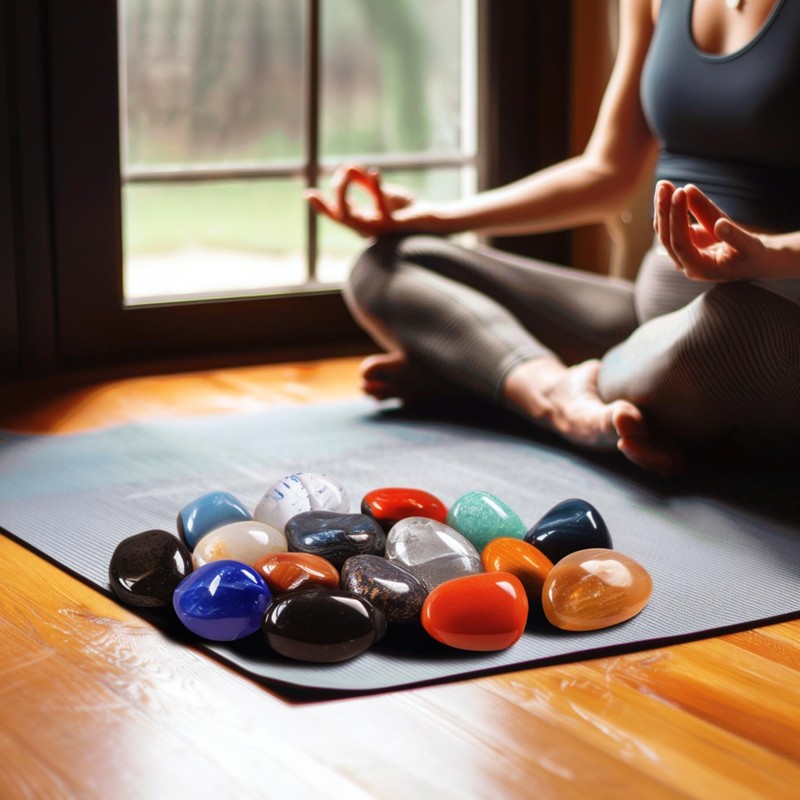 SigMntun SigMntun Polished Stone Set Aventurine Crystals, Handpicked Tumbled Gemstones