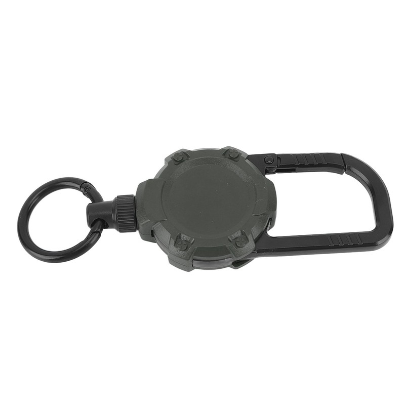 Magnetic Retractable Keychain Stainless Steel Wire Easy Pull Buckle Carabiner