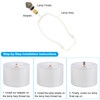 PATIKIL 30 x 20mm Lamp Finials Caps Knob, 4 Set