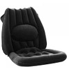 Vital Comfort Inflatable Seat Cushion with Ergonomic Lumbar Support, Anthracite