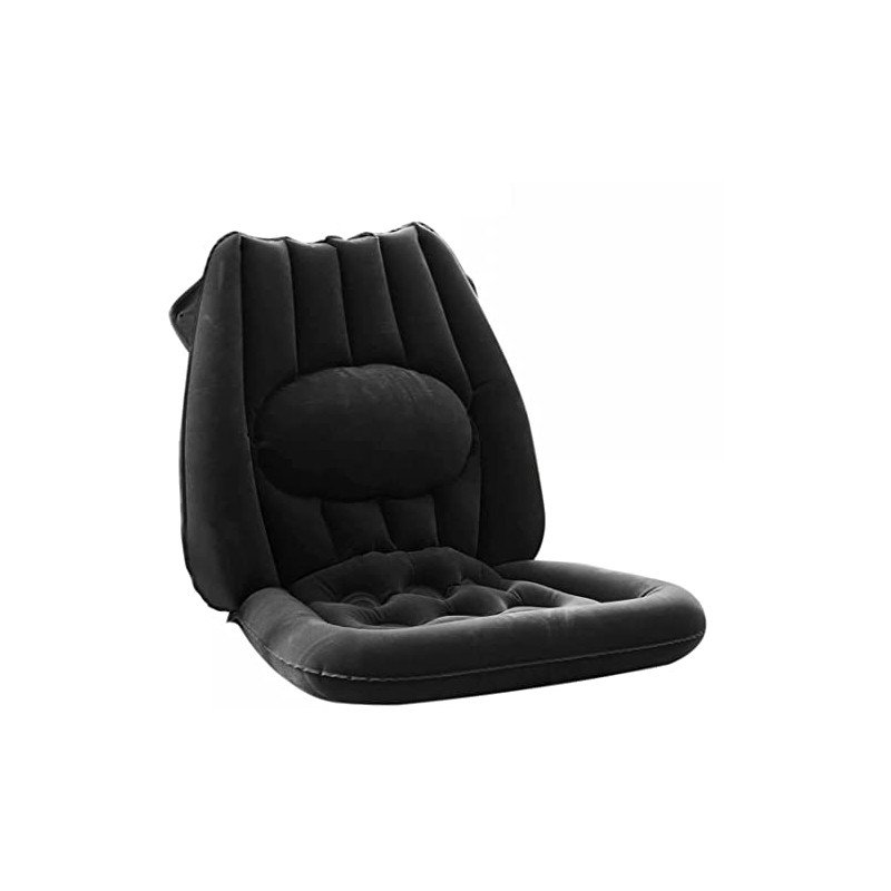 Vital Comfort Inflatable Seat Cushion with Ergonomic Lumbar Support, Anthracite