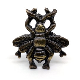 5MOONSUN5's Cast Iron Honey BEE knob Iron Cabinet Knobs Drawer Knobs Dresser Knobs Metal Knobs Drawer Pulls Door Knobs Coastal Handles Knobs Beach Decor for Wardrobe Closet Cupboard Set of 2