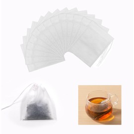 400pcs Disposable Empty Tea Bags for Loose Tea,Tea Filter Bags,Drawstring Sealed Filter Tea Bags,Tea Filter Bags