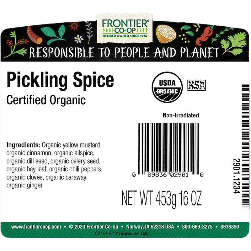 Frontier Co-op Organic Pickling Spice 1lb