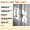 7-Inch Extended Door Strike Plate, Heavy Duty Stainless Steel, Silver