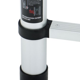 LiGuVCY Telescoping Extension Ladder 10.5 FT, Folding Telescopic Aluminum Ladders with Hooks, Lightweight Collapsible Ladder Step for RV Roof Attic Home, 330 LB Capacity