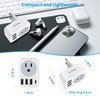 VIEWLON European Plug Adapter Canada US to Europe Travel Essentials,