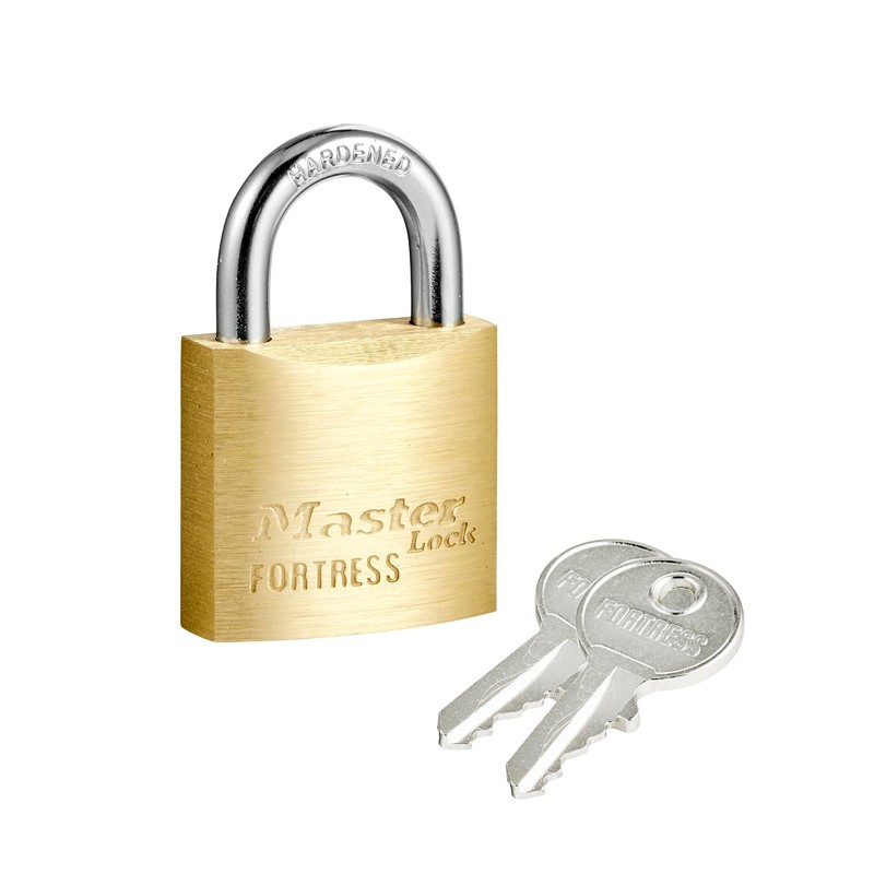 Master Lock Solid Brass Body 30mm Wide Economy Padlock with