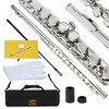 GLORY Glory Closed Hole C Flute With Case, Tuning Rod
