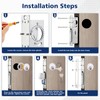 MaxxGeek Commercial Door Lock with Deadbolt and Solid Brass Mortise