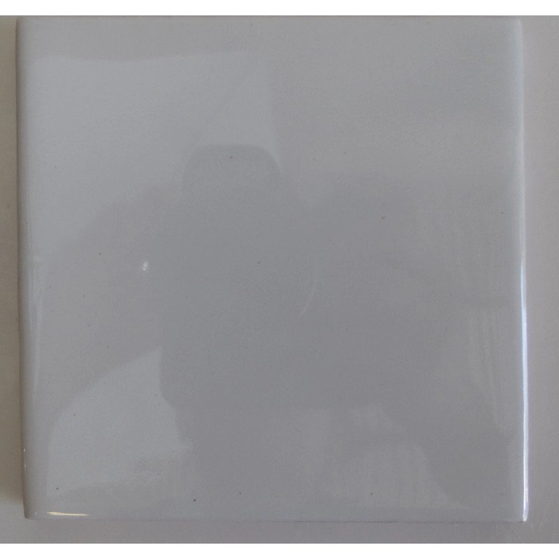 Talavera 50 Pure White 4 x4" Tiles Handmade Mexican Talavera