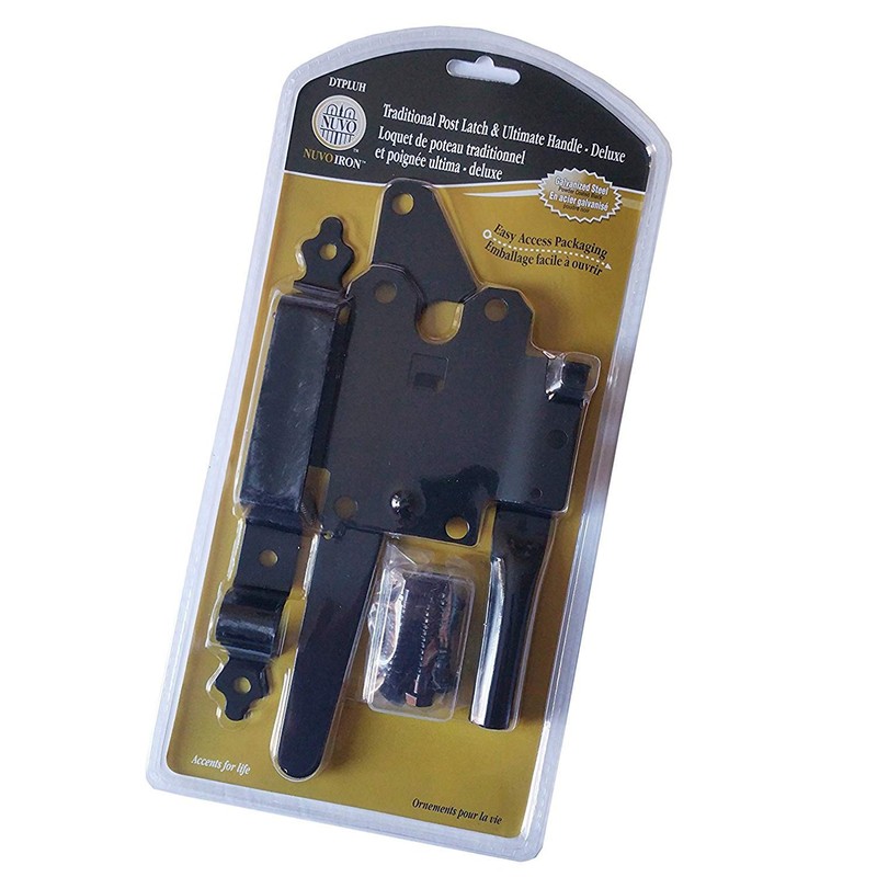Nuvo Iron Deluxe Traditional Post Latch with Ultimate Handle