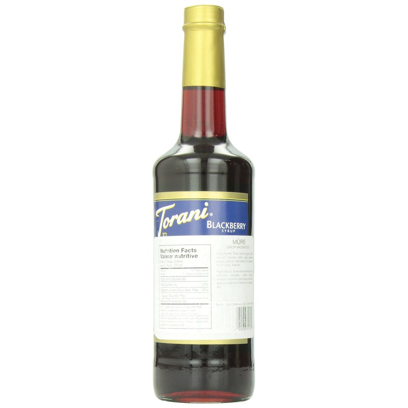 Torani Blackberry Syrup, 750 ml