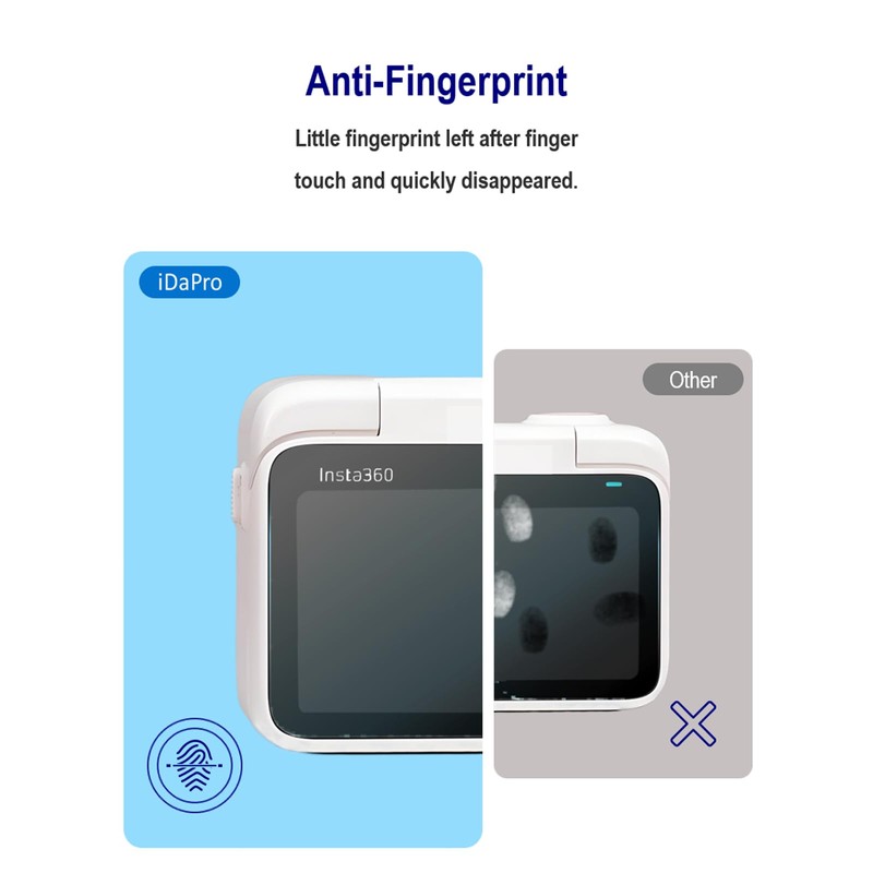 iDaPro [2+2 Pack] Lens Screen Protector for Insta360 GO 3
