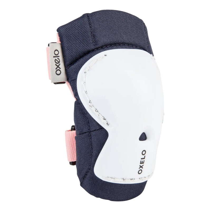 Kit De Protección Patinaje Niños 3x2 Skate Blanco Oxelo Azul