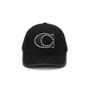 Coach Women's C Cotton Canvas Baseball HAT, Black, XS/S