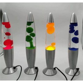 Lampara Lava Gris Varios Colores 41cm Decorar Casa Oficina