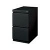 Staples 20" Deep, 2-Drawer, Mobile Pedestal File, Black
