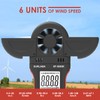 2 x Outdoor Wind Gauge, Digital Anemometer Measures Wind Speed