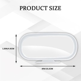 HQRNYP Car Blind Spot Mirror, Side Mirror Blind Spot, 360 Degree Convex Wide Angle Rear View Mirrors, Adjustable Self Adhesive Rear View Exterior Accessories Universal for Car Truck SUV (White)