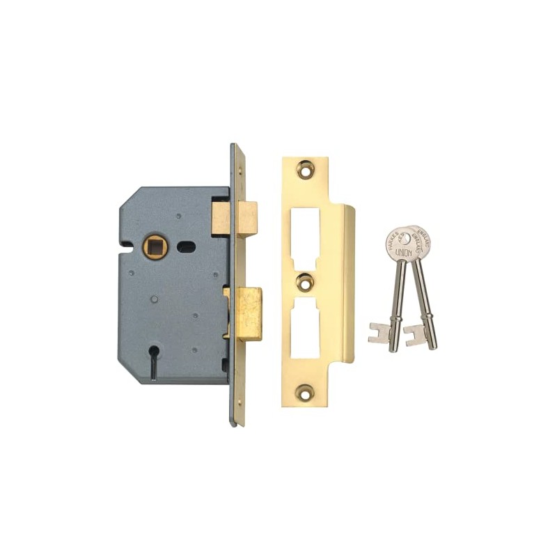 Union Locks 2277 3 Lever Mortice Sash Lock 65mm -