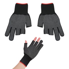 SEMINISMAR Fishing Gloves Hunting Gloves Gift Fishing Gloves Photographer Gloves Sailing Gloves for Fishing Hunting Photography Fishing Gloves Men (Black)