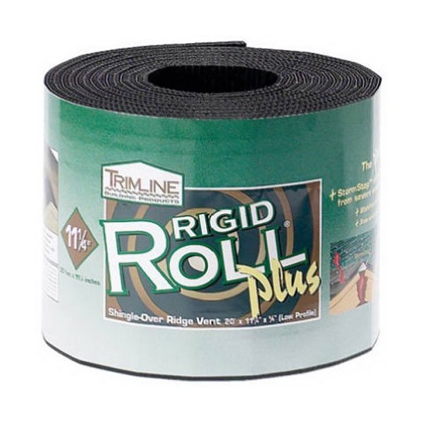 QUARRIX BUILDING PRODUCTS 58784 Shingle Ridge Vent, 11-1/4", Black