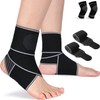 4 PCS Tobillera para Esguince Ortopédica Ajustable, Tobilleras Deportivas de