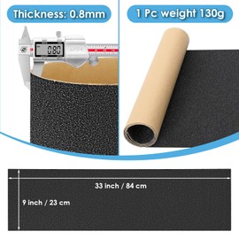 Grip Tape, 33" x 9", No Air Bubbles, Skateboard Grip Tape, Griptape, Skateboard Tape, Scooter Grip Tape, Griptape Skateboard, Skateboard Sandpaper, 80 Grip