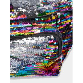 Victoria's Secret Pink Campus Backpack Multicolor Bling Fashion Show Rainbow