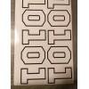 SignPro 2x Dukes of Hazzard General Lee 01 Decal sticker