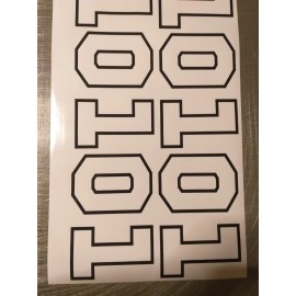 SignPro 2x Dukes of Hazzard General Lee 01 Decal sticker Redneck Decals 8" Outline only