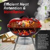 Gas One – 14-inch Portable Barbecue Grill with 3-Point Locking