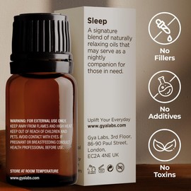 Gya Labs Sleep Essential Oil Blend - 100% Natural Essential Oils for Diffuser - Soothing Oil for Aromatherapy - Essential Oils for Bedtime and Self-Care (0.34 fl oz)