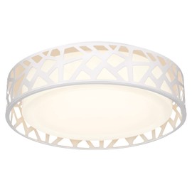 VICNIE Flush Mount Ceiling Light Fixture, 12 inch 15W 1100 Lumens LED Ceiling Lights, Dimmable 3000K Warm White Light Fixtures Ceiling Mount for Bedroom, Kitchen, Hallway, Stairways