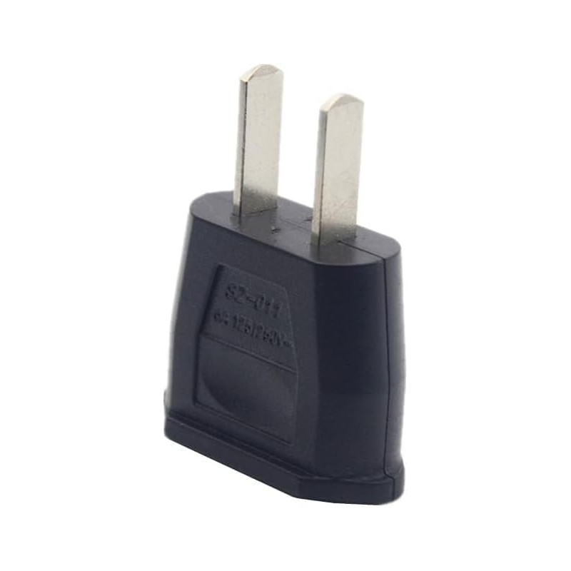 2Pcs Socket Plug Adapter, Europe EU Euro to US Travel