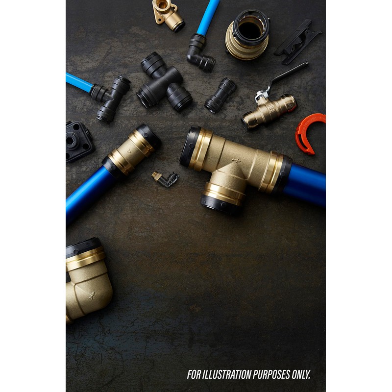 Sealey SBA28ET Sharkbite Ø28mm Equal Tee, Brass