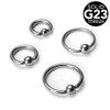 Autiga® Titanium BCR Septum Piercing Captive Ring Lip Ear Eyebrow