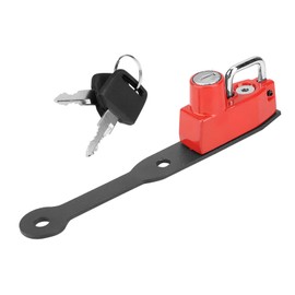 Motorcycle Anti Theft Helmet Lock Left Side Fits for CBR400R CBR500R CB500F(Red )