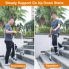 Elderly Stair Climbing Assist Cane, Adjustable Height 36-46in, Lightweight(2.6lb) &