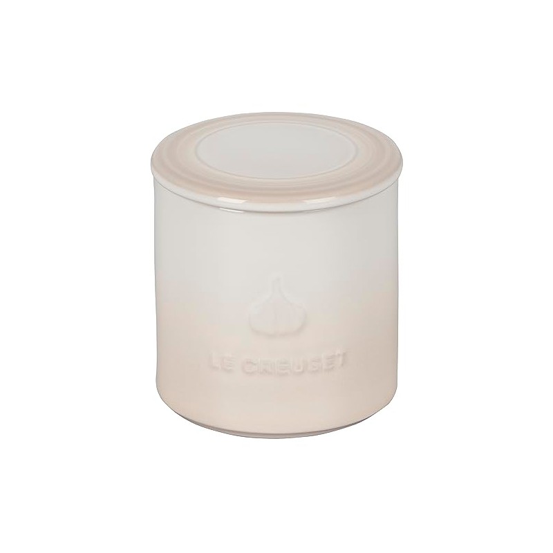 Le Creuset Stoneware Garlic Keeper, 14 oz., Meringue