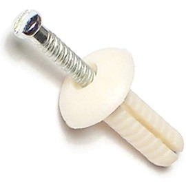 Hard-to-Find Fastener 014973285432 Nylon Mushroom Nail Drive Anchors, 1/4 x 3/4, Piece-100