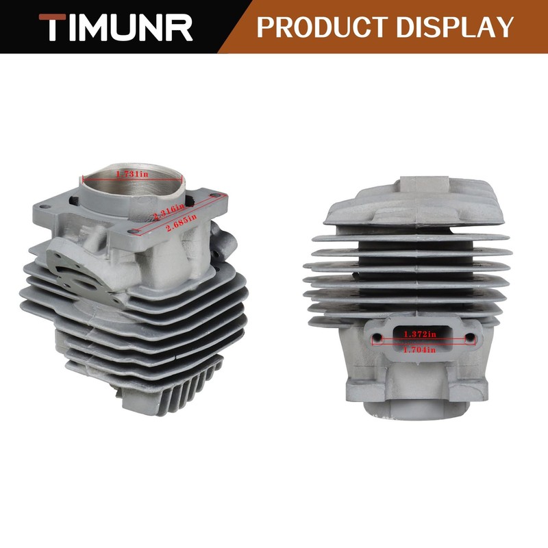 Timunr 44.7mm Cylinder Piston Gasket Kit Replacement for Stihl MS261