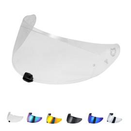 Motorcycle Helmet Visor for i70 i10 HJ-31, Helmet Visor Motorcycle Wind Protection Helmet Lens Visor Full Face Helmet Visor Accessories Replacement (Clear)