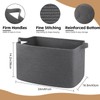 OIASKET 95L Large Blanket Basket, Blanket Storage Living Room, Rectangle