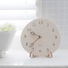 Mini Mongle Pebble Silent Clock with Stand, "Natural" [Banana Workshop]