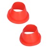 2pcs Car Speaker Waterproof Cover Silica Gel Red Insulation Protective
