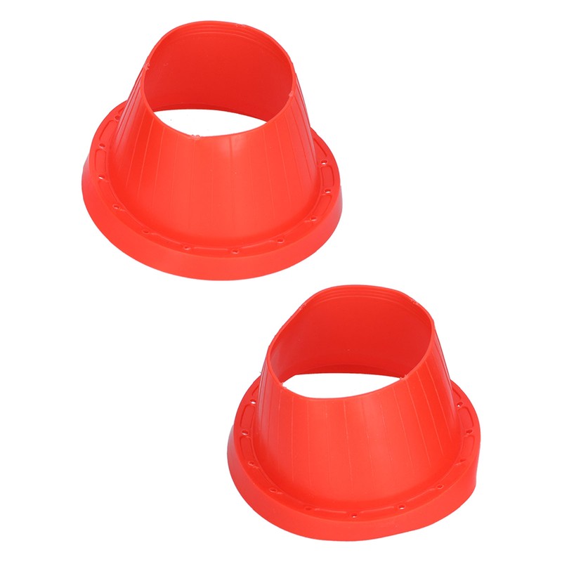 2pcs Car Speaker Waterproof Cover Silica Gel Red Insulation Protective