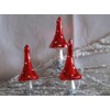 Jingle Bells Lauscha Christmas Tree Decoration Mushroom Gnome White /